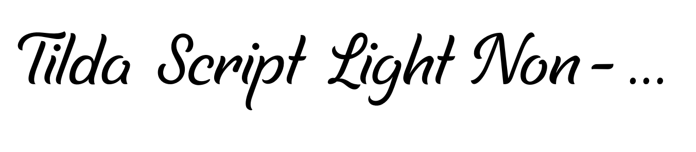 Tilda Script Light Non-connect